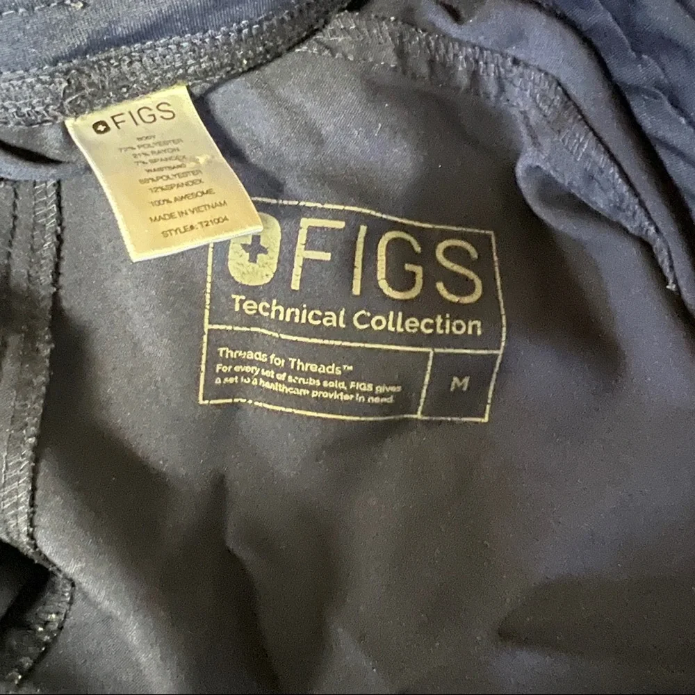 Figs M technical collection navy blue pants